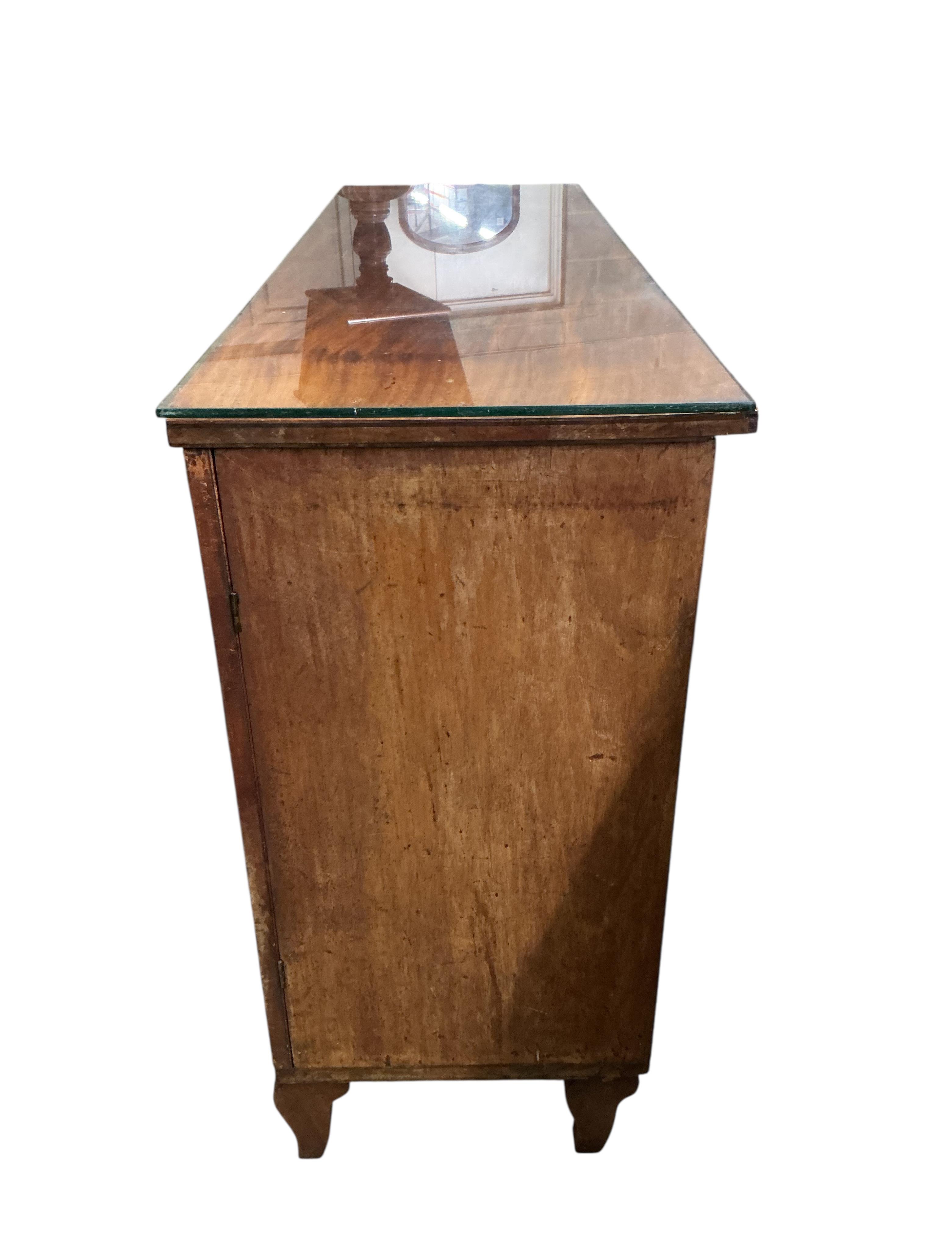 A Regency mahogany pedestal sideboard, width 140cm, depth 46cm, height 91cm